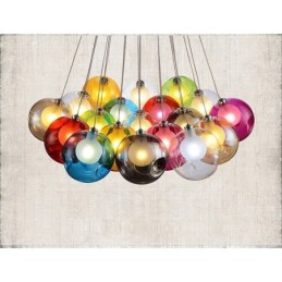 Creativ Culoarea nordică Restabilirea modurilor antice Goldfish Bowl Sticla Creative Droplight Lampă Lumină