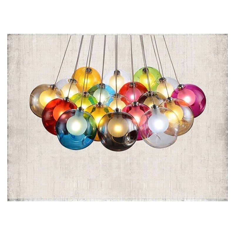 Creativ Culoarea nordică Restabilirea modurilor antice Goldfish Bowl Sticla Creative Droplight Lampă Lumină