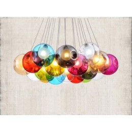 Creativ Culoarea nordică Restabilirea modurilor antice Goldfish Bowl Sticla Creative Droplight Lampă Lumină