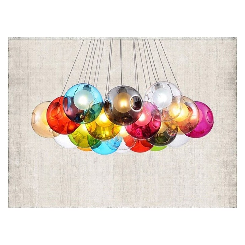 Creativ Culoarea nordică Restabilirea modurilor antice Goldfish Bowl Sticla Creative Droplight Lampă Lumină