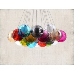 Creativ Culoarea nordică Restabilirea modurilor antice Goldfish Bowl Sticla Creative Droplight Lampă Lumină
