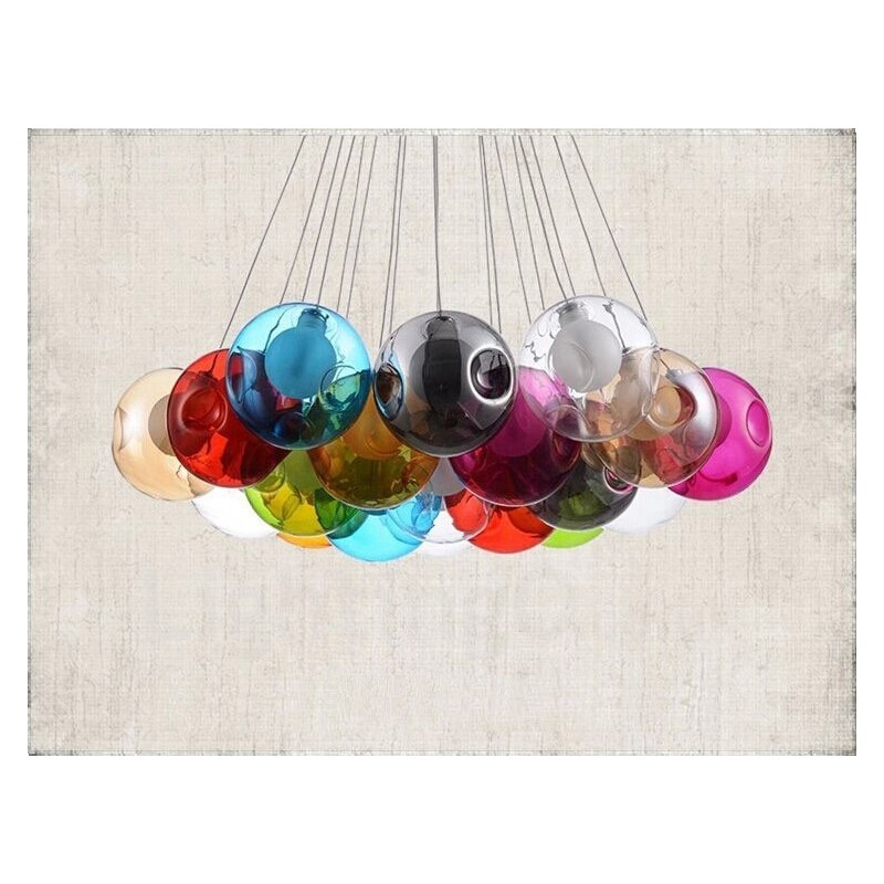 Creativ Culoarea nordică Restabilirea modurilor antice Goldfish Bowl Sticla Creative Droplight Lampă Lumină