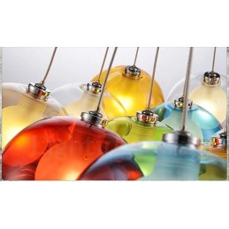Creativ Culoarea nordică Restabilirea modurilor antice Goldfish Bowl Sticla Creative Droplight Lampă Lumină