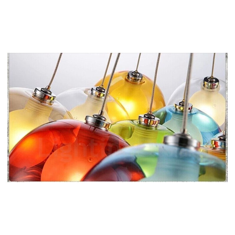 Creativ Culoarea nordică Restabilirea modurilor antice Goldfish Bowl Sticla Creative Droplight Lampă Lumină