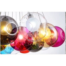 Creativ Culoarea nordică Restabilirea modurilor antice Goldfish Bowl Sticla Creative Droplight Lampă Lumină