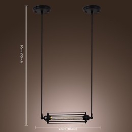 Lampă suspendată tradițională clasică vintage cu pictură insulă