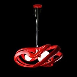Lampă suspendată din rășină cu pictură modernă contemporană