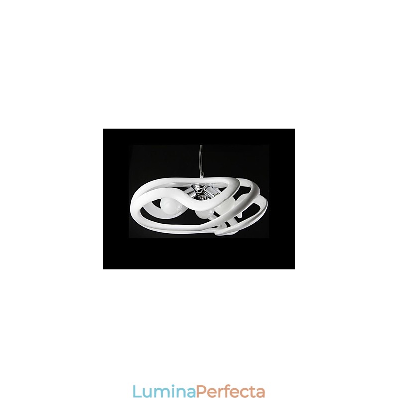 Lampă suspendată din rășină cu pictură modernă contemporană