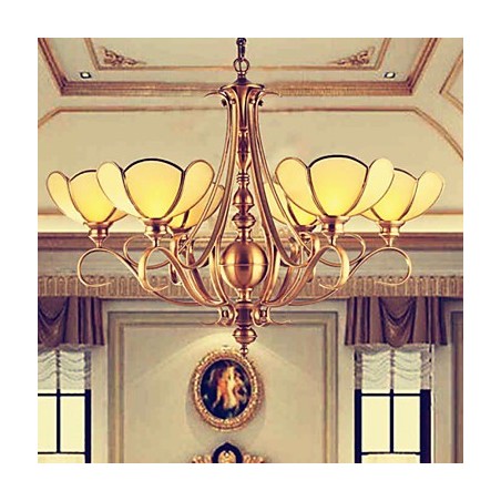 Candelabru din metal tradițional clasic rustic Lodge alamă