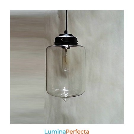 Pandantiv cu design sticle, pictură minimalistă de fier cu 1 lumină Pandantiv cu design sticle, pictură minimalistă de fier cu 1 lumină