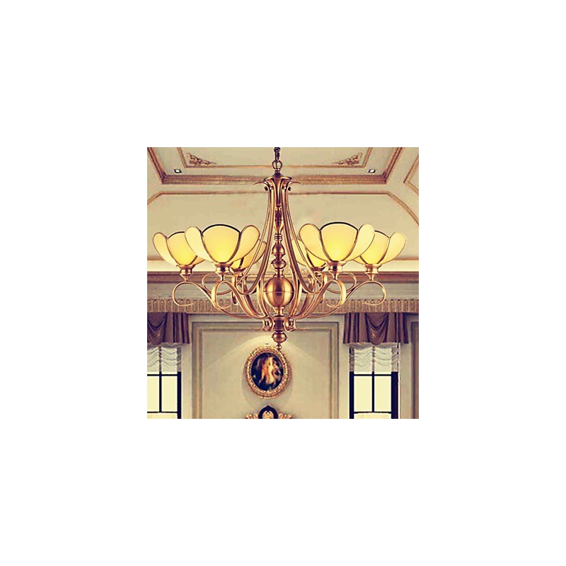 Candelabru din metal tradițional clasic rustic Lodge alamă