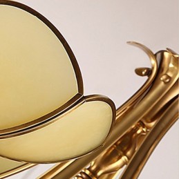 Candelabru din metal tradițional clasic rustic Lodge alamă