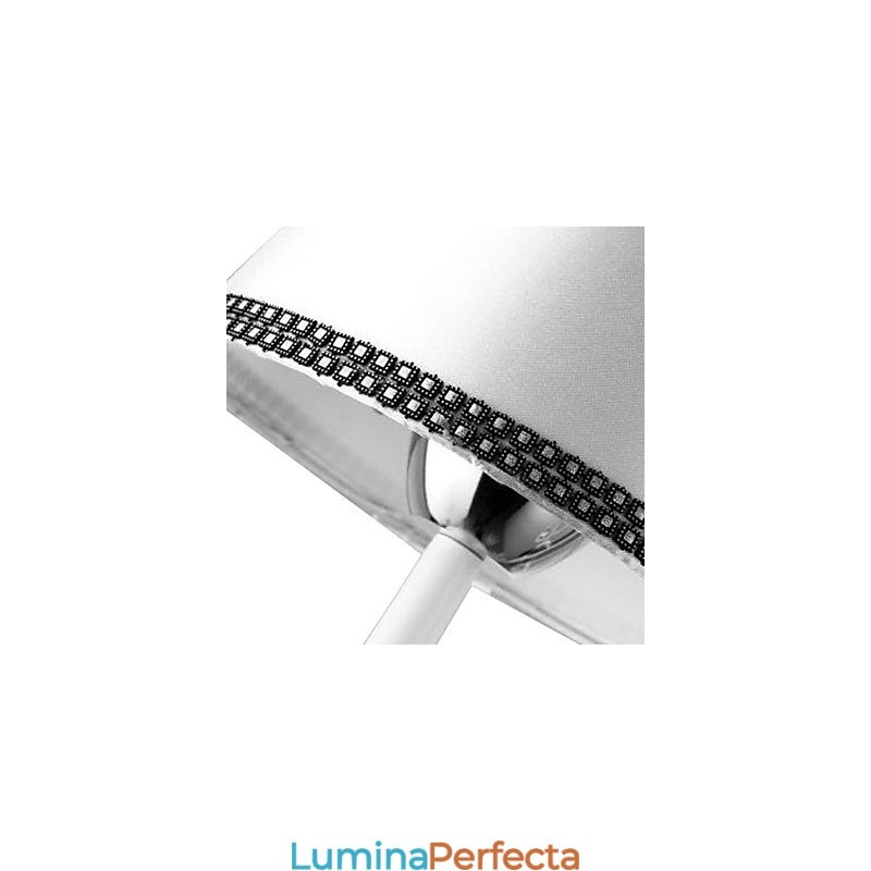 Candelabru contemporan modern din metal cromat din cristal