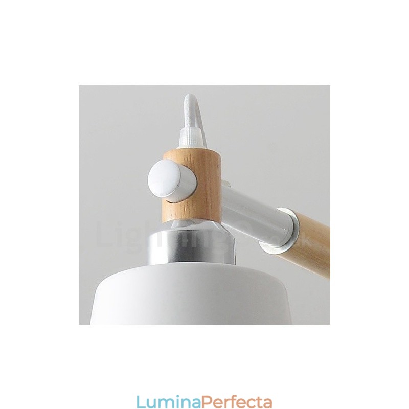 Candelabru modern contemporan din lemn cu 6 lumini
