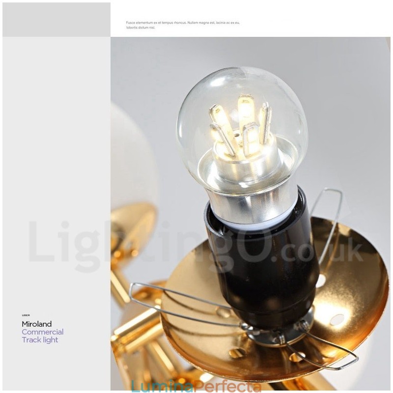 Candelabru contemporan modern cu 24 de lumini cu abajur din sticlă