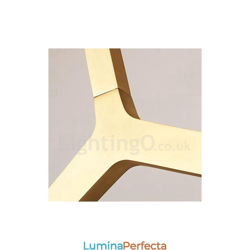 Candelabru modern contemporan cu 12 lumini (negru auriu)