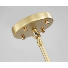 Candelabru modern contemporan cu 20 de lumini (negru auriu)