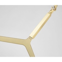 Candelabru modern contemporan cu 20 de lumini (negru auriu)