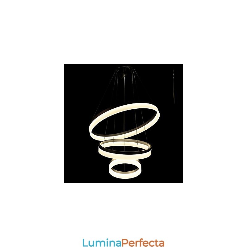 Lampă rotundă Lămpi moderne din acril Iluminat Plafoniere de lux cu trei inele