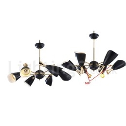 Candelabru modern contemporan cu 6 lumini