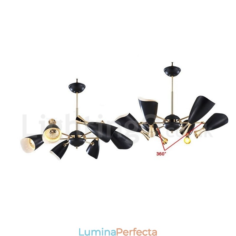 Candelabru modern contemporan cu 6 lumini