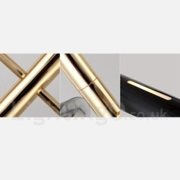 Candelabru modern contemporan cu 2 niveluri, cu 4 lumini