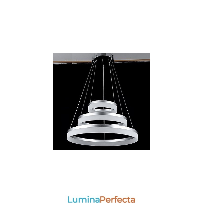 Lampă rotundă Lămpi moderne din acril Iluminat Plafoniere de lux cu trei inele