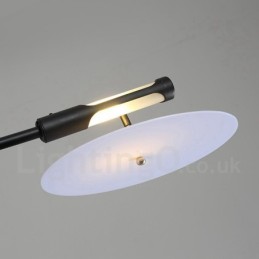 Candelabru negru, modern, contemporan, cu 8 lumini