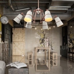 Candelabru cu 6 lumini cu lumină în stil contemporan modern