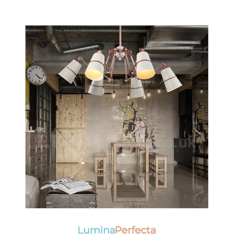 Candelabru cu 6 lumini cu lumină în stil contemporan modern