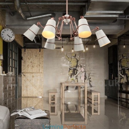 Candelabru cu 6 lumini cu lumină în stil contemporan modern Candelabru cu 6 lumini cu lumină în stil contemporan modern