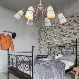 Candelabru cu 6 lumini cu lumină în stil contemporan modern