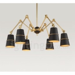 Candelabru cu 6 lumini cu lumină în stil contemporan modern