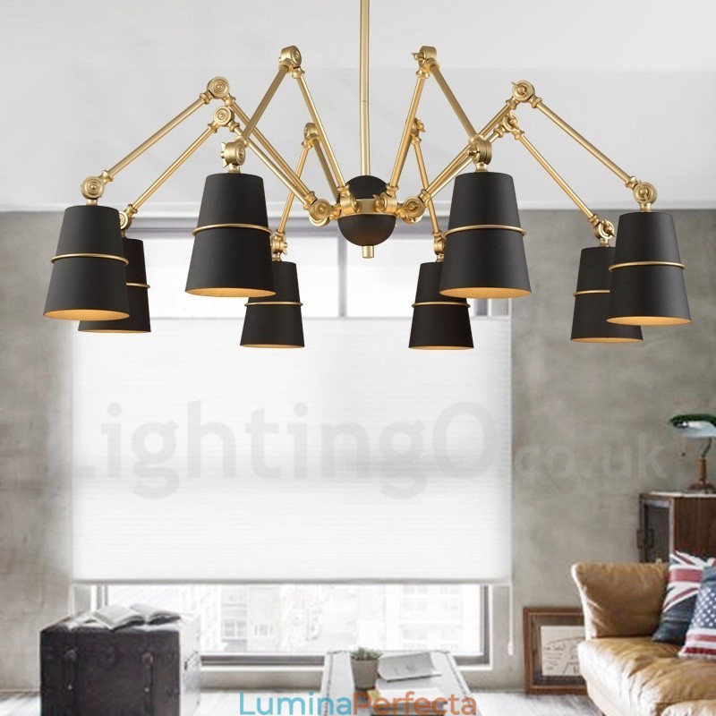 Candelabru modern contemporan cu 8 lumini