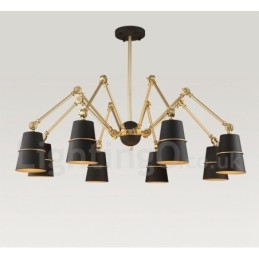 Candelabru modern contemporan cu 8 lumini
