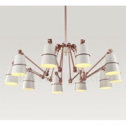 Candelabru cu 10 lumini cu lumină în stil modern și contemporan