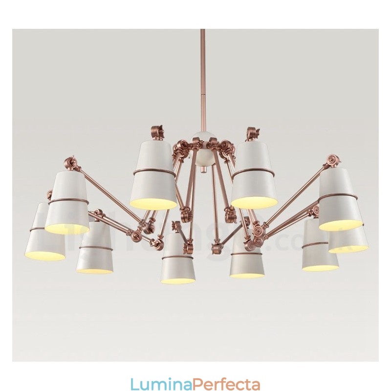 Candelabru cu 10 lumini cu lumină în stil modern și contemporan