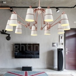 Candelabru cu 10 lumini cu lumină în stil modern și contemporan