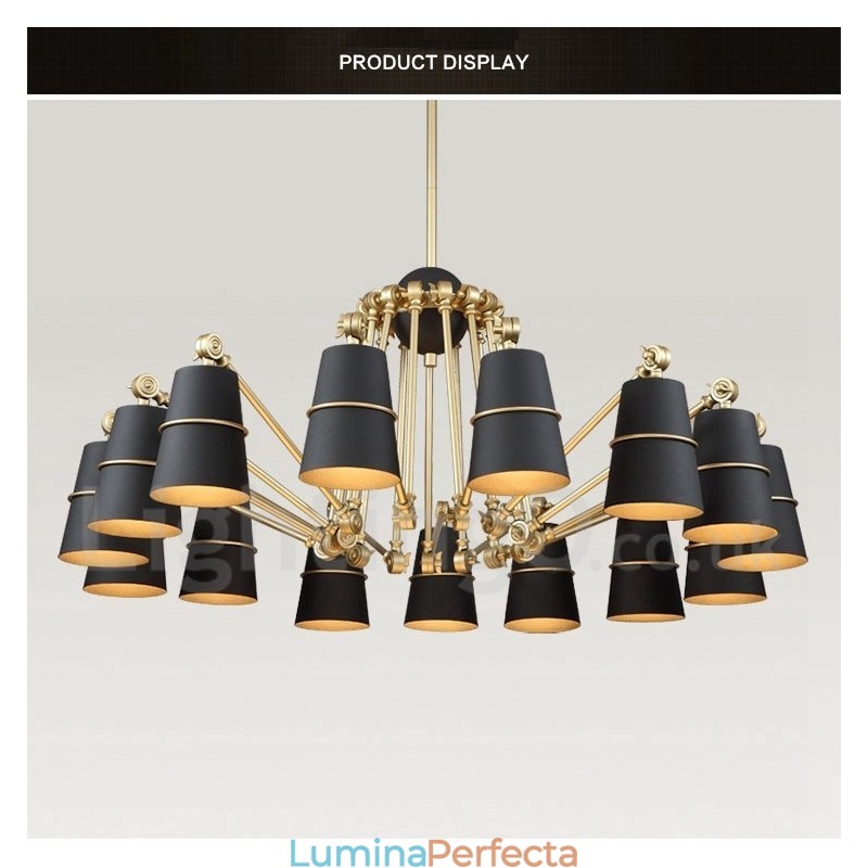 Candelabru modern contemporan cu 15 lumini