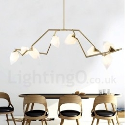Candelabru modern contemporan cu 8 lumini