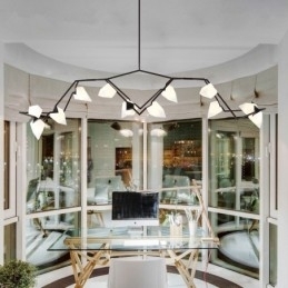 Candelabru modern contemporan cu 8 lumini