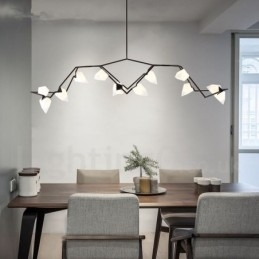 Candelabru modern contemporan cu 8 lumini