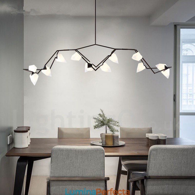 Candelabru modern contemporan cu 8 lumini