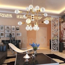 Candelabru cu 4 niveluri, modern și contemporan, cu 16 lumini