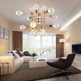 Candelabru cu 4 niveluri, modern și contemporan, cu 16 lumini