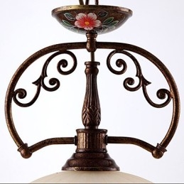 Lampă de iluminat cu suspendare de artă pictată manual retro Lampă de iluminat