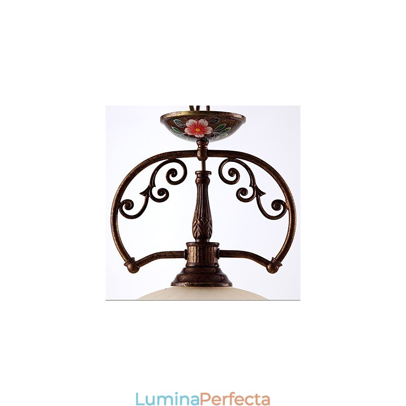 Lampă de iluminat cu suspendare de artă pictată manual retro Lampă de iluminat