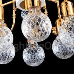 Candelabru cu 4 niveluri, modern și contemporan, cu 16 lumini
