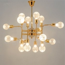 Candelabru cu 4 niveluri, modern și contemporan, cu 16 lumini