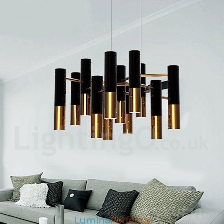 Candelabru modern, contemporan, cu 13 lumini, lampă cu un singur nivel Candelabru modern, contemporan, cu 13 lumini, lampă cu un singur nivel